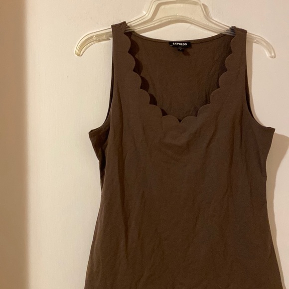 NWOT Express Scallop Neck Top - Picture 1 of 4